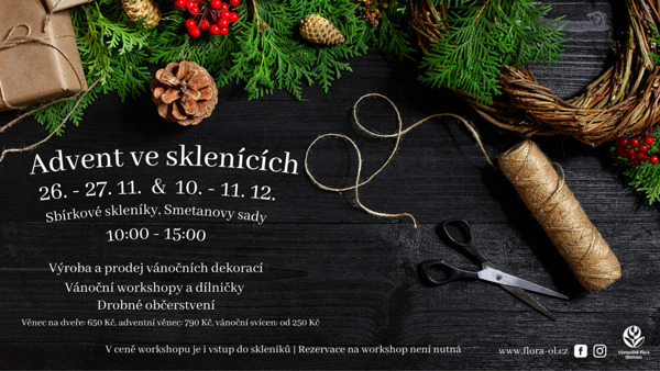 Advent ve sklenících