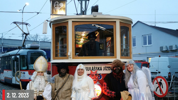 Jízda Mikulášskou tramvají