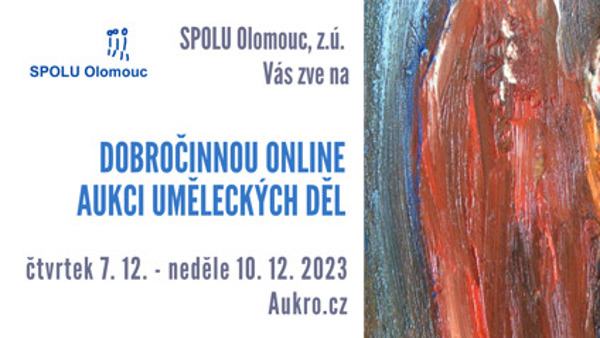 Dobročinná online aukce uměleckých děl
