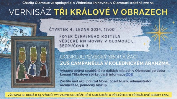 Vernisáž výstavy Tři králové v obrazech
