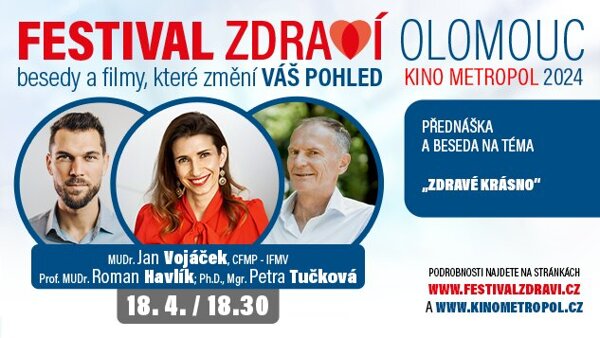 Festival zdraví - J. Vojáček, R. Havlík a P. Tučková