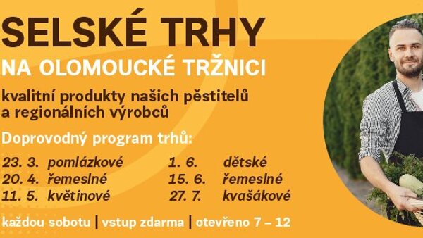 Selské trhy na olomoucké tržnici