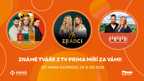 Den s TV Prima před OC Haná