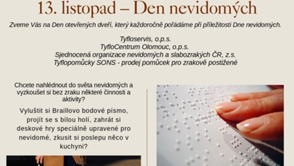 Den otevřených dveří k příležitosti Dne nevidomých