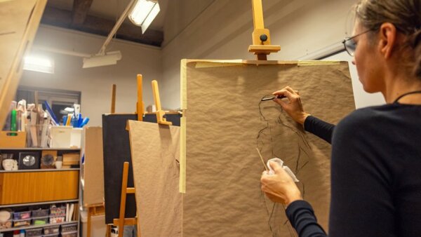 Večerní kresba s hvězdičkou