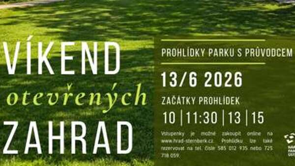 Víkend otevřených zahrad na hradě Šternberk