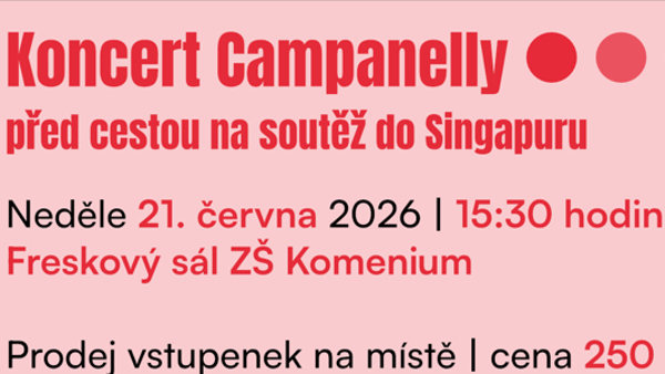 Koncert Campanelly před cestou na soutěž do Singapuru