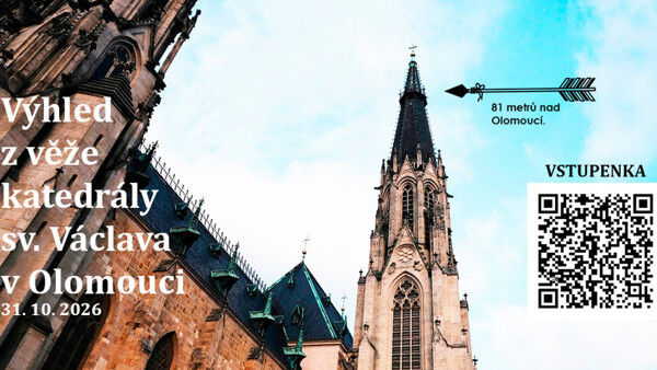 Výhled z věže katedrály sv. Václava v Olomouci