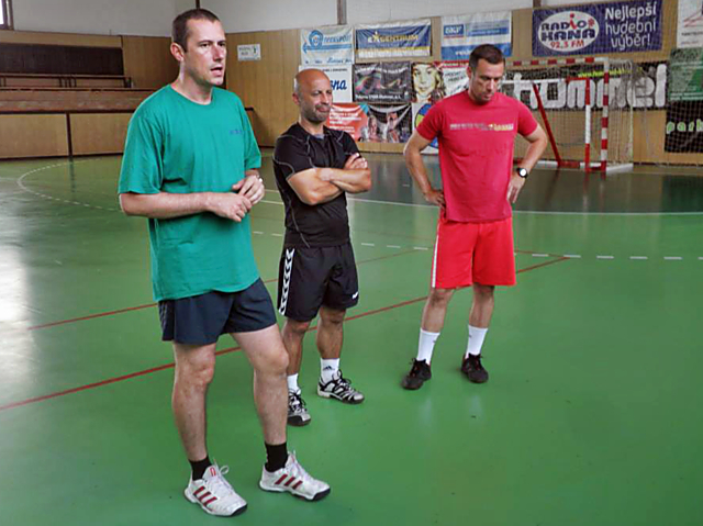 Nové trenérské duo. Bělka - Táborský (vpravo) na startu přípravy.