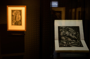 Výstavu provází skromnější osvětlení. Důvod je ryze praktický – tisky jsou velice citlivé na světlo. Mistrovské grafiky však určitě stojí za shlédnutí.