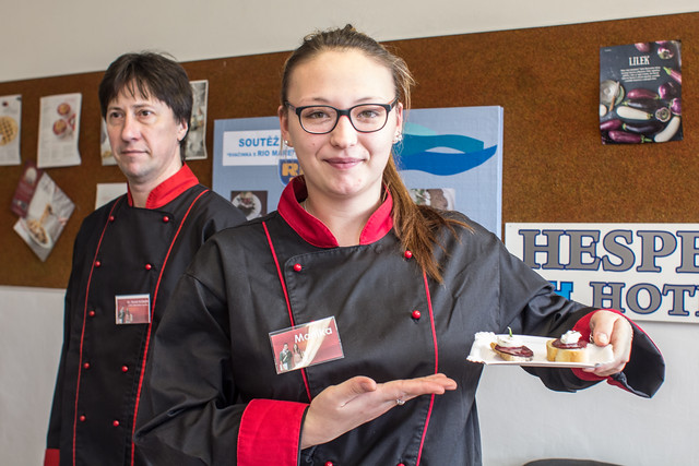 Den otevřených dveří byl voňavý. Studenti se chtěli pochlubit svými dovednostmi a chuťové buňky návštěvníků tak často zažily opravdový ráj.