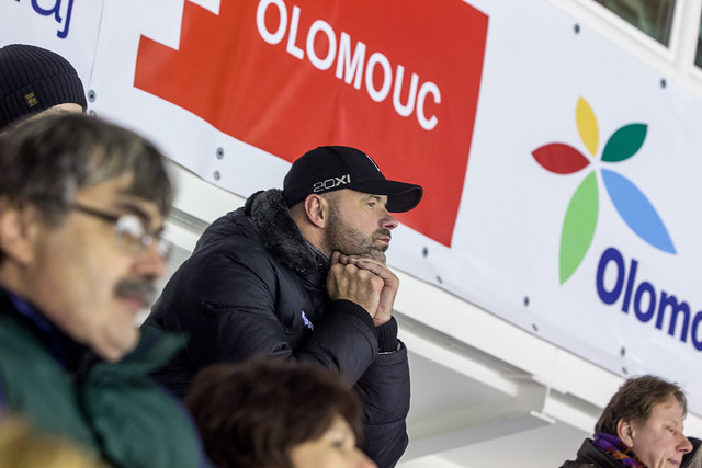Jiří Dopita na pátečním utkání Mory se Spartou. Po neustálých atacích na svoji osobu se rozhodl klub prodat.