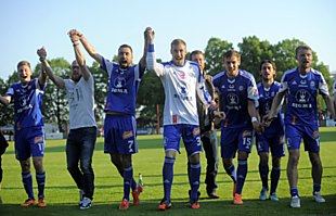 Sigma Olomouc se radovala z postupu do ligy.