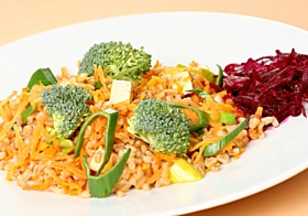 Kroupové rizoto s brokolicí