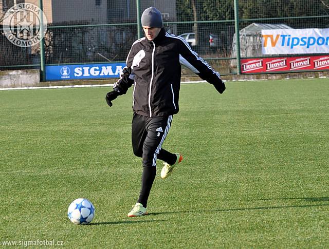 Aidin Mahmutovič na první tréninku v Sigmě Olomouc