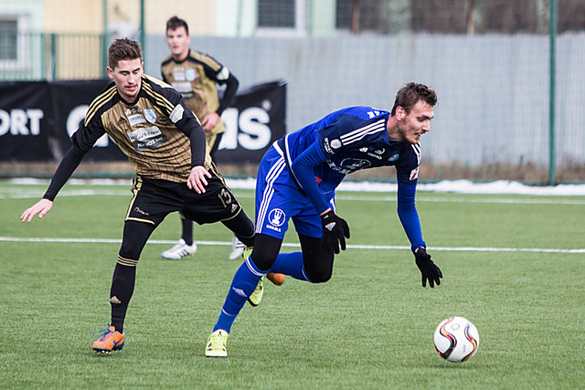 Tomáš Chorý se proti Bohemians 1905 trefil dvakrát, na postup do finále to nestačilo.