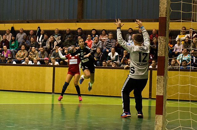 Křídelnice Zory Vendula Fryčáková v duelu s Duslo Šala.