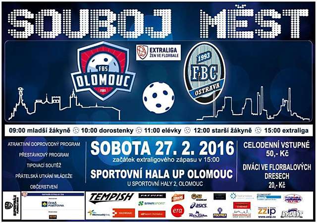 Florbalistky FBS Olomouc nachystaly souboj měst s Ostravou.