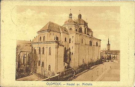 Kostel svatého Michala v roce 1910.