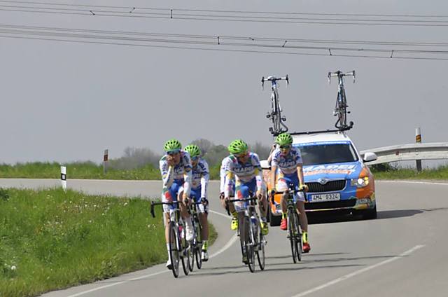 Kadeti Mapei Merida Kaňkovský na Závodu míru nejmladších v Jevíčku.