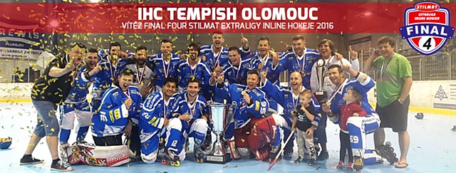 IHC TEMPISH Olomouc je mistrem STILMAT Extraligy inline hokeje 2016.