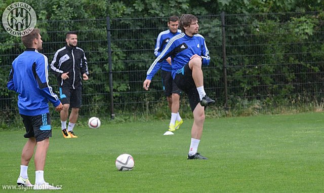 Aleš Škerle na prvním tréninku po návratu do SK Sigma Olomouc.