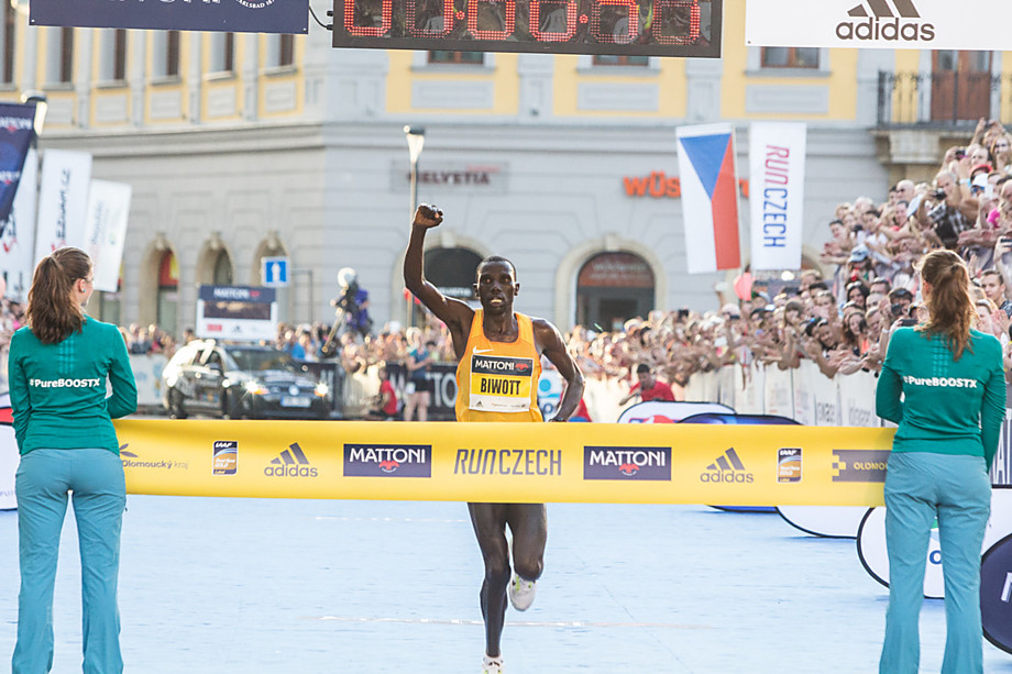 Stanley Biwott, vítěz Mattoni 1/2Maratonu Olomouc 2016.