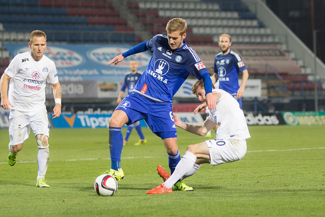 Jakub Plšek se postaral o obě branky na hřišti Fotbalu Třinec.