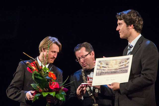 Petr Kubes získal cenu za nejlepší výkon v kategorii činohra a také cenu primátora.