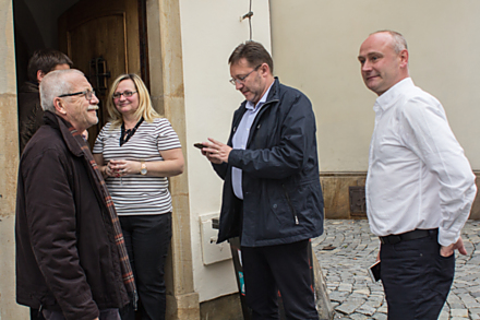 U sociálních demokratů panovalo rozčarování. Na snímku uprostřed lídr Jiří Zemánek.