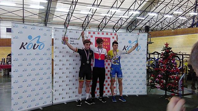 Pavel Bittner z Mapei Merida Kaňkovský získal na dráze v Motole svůj letos jedenáctý mistrovský titul.