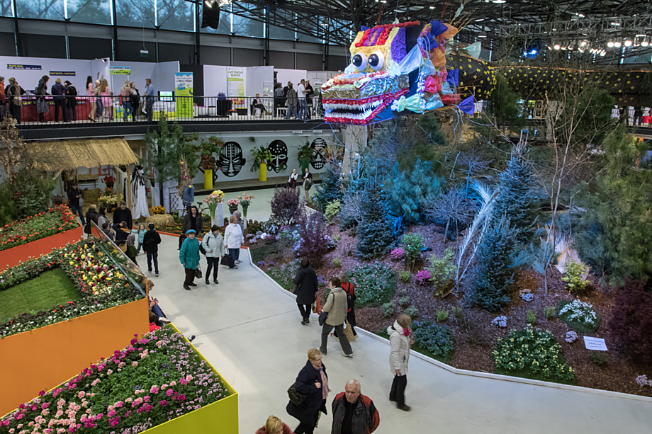 Pavilon A je opravdu pestrobarevný.