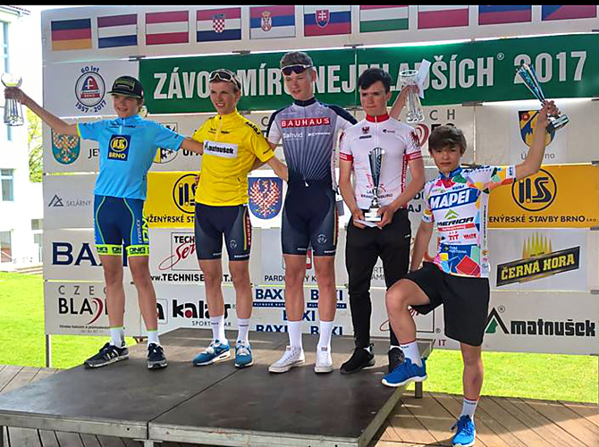 Pavel Bittner obsadil na Závodu míru nejmladších v Jevíčku skvělé 5. místo celkově.