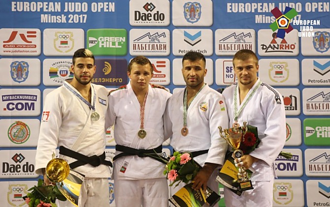 3. místo KLAMMERT David (CZE), 3. místo USTOPIRIYON Komronshokh (TJK), 2. místo KOCHMAN Li (ISR), 1. místo VARAPAYEU Yahor (BLR)