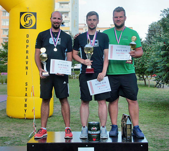 Mistr ČR (kategorie Muži – na rány) Michal Stančík a vicemistr ČR (kategorie Muži – na rány) Marián Straško.

