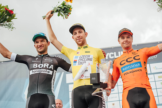 Podium CCT 2017. Zleva Jan Bárta, Josef Černý a Jan Tratnik.