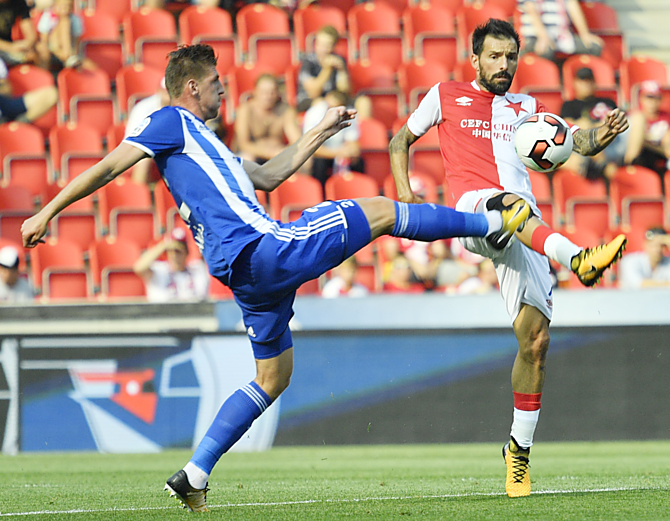 Portugalský záložník Danny bude jedním z taháků v dresu Slavie. Jak si s ním poradí mladá olomoucká záloha?