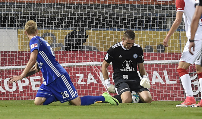 Miloš Buchta si za výkon proti Slavii vysloužil titul Muž 6. kola HET ligy. Podrží Hanáky i v Karviné?