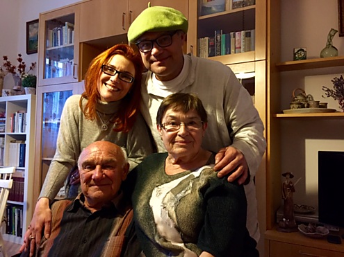 S rodiči a bráškou...