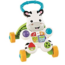 Chodítko Zebra Fisher-Price povzbuzuje vaše dítě v chůzi nejrůznějšími zvuky. (Bambule, 999 korun)