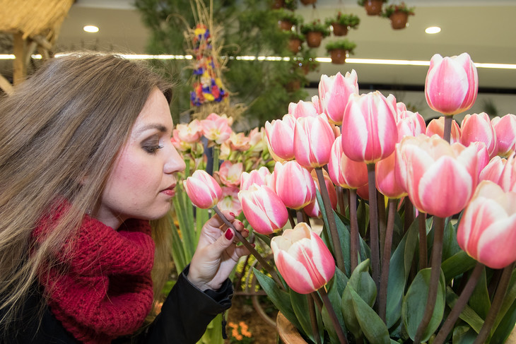 ČICHACÍ FOTKA Z FLORY. Z jarní Flory vždycky přineseme fotku, které říkáme čichací. Ve strohé agenturní řeči by u ní byl popisek Návštěvnice si přivoněla k tulipánu na jarní etapě mezinárodní květinové výstavy... My pod ní ale můžeme beze strachu napsat, že ona návštěvnice je naše redaktorka Zuzka.