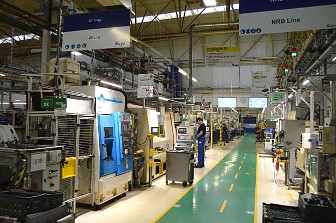 Linka na výrobu ložisek pro zákazníka Scania