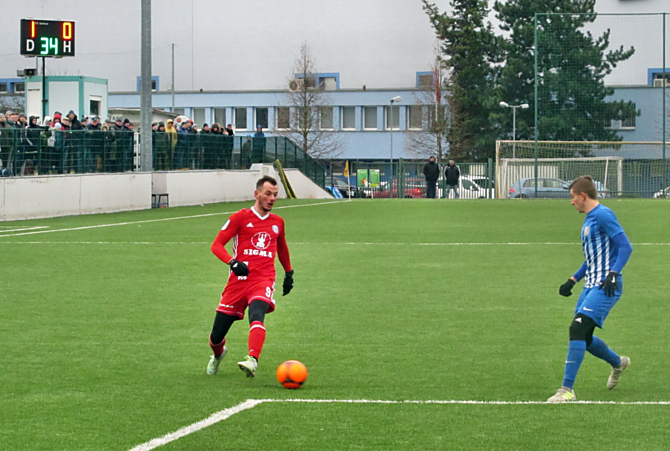 Pavel Moulis se v utkání s Prostějovem trefil hned dvakrát. Sigma Olomouc vyhrála 5:0.