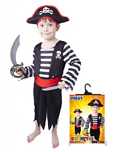 Další chlapecká klasika - váš syn se může proměnit v piráta z Karibiku velmi snadno. Stačí zakoupit tento kostým za 309 korun.