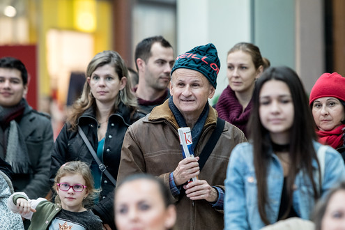 Publikum se během castingu měnilo, ale o diváky nouze určitě nebyla.