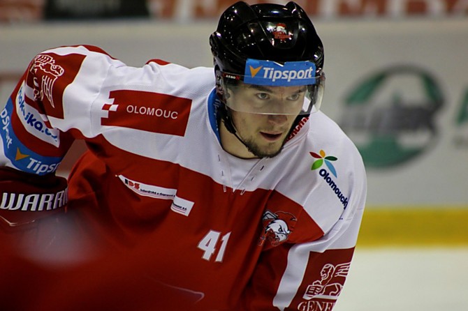 Petr Strapáč střední útočník HC Olomouc.