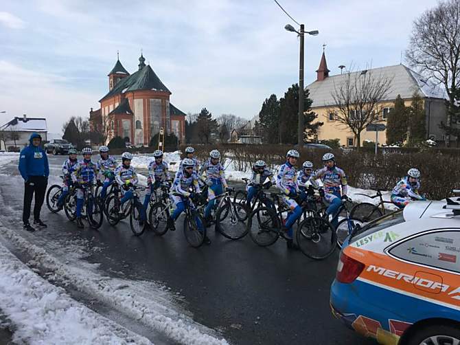 Mapei Merida Kaňkovský si poprvé vyzkoušel okruh pro MČR žáků a kadetů na Jívové.