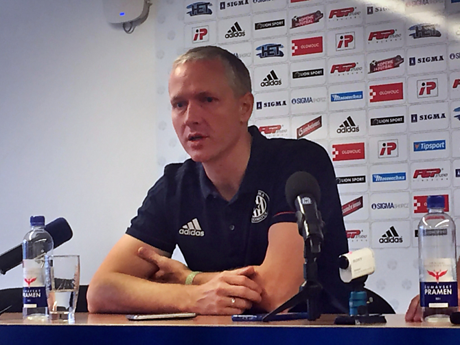 Trenér SK Sigma Olomouc Václav Jílek na středeční tiskové konferenci před startem HET ligy.