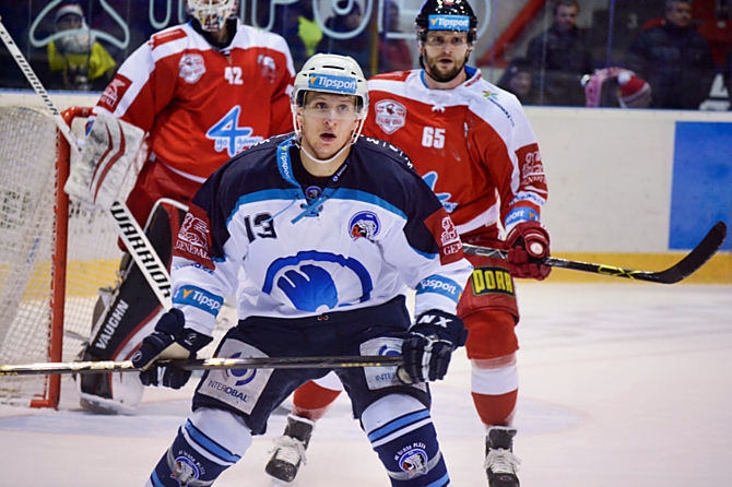 Hokejisté HC Olomouc hráli se Škodou Plzeň 4. čtvrtfinálový duel.