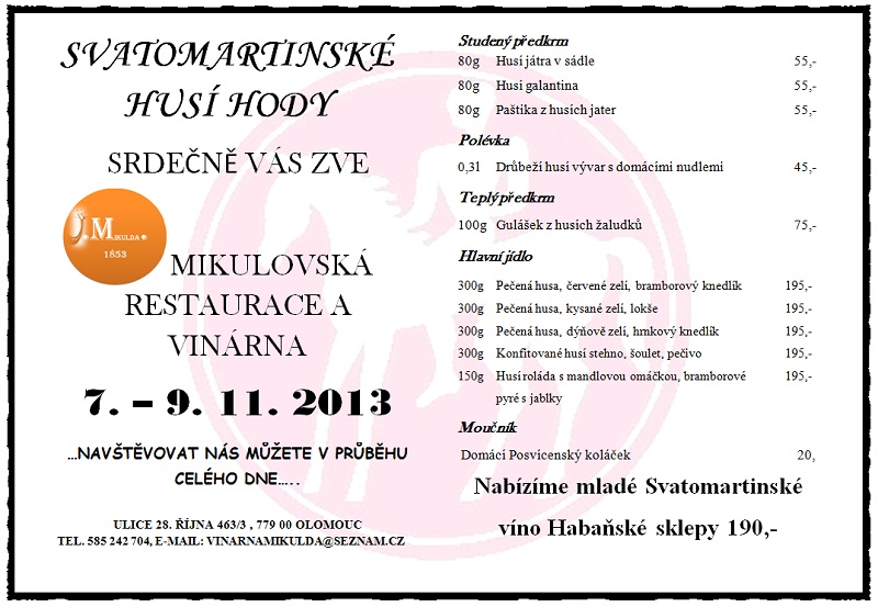 Olomoucké restaurace lákají na husí a kachní speciality. Vyberte si to nejlahodnější